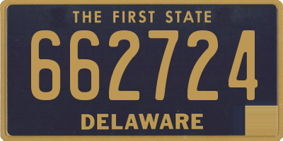DE license plate 662724