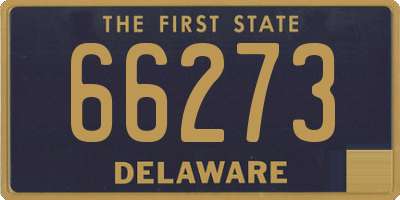 DE license plate 66273