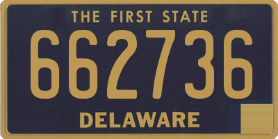 DE license plate 662736