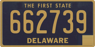 DE license plate 662739
