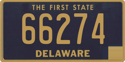 DE license plate 66274