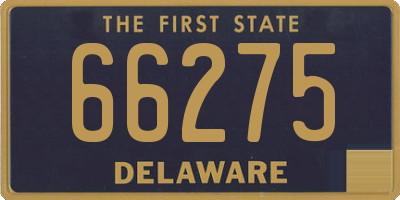 DE license plate 66275