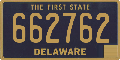 DE license plate 662762