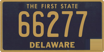 DE license plate 66277