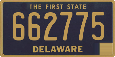 DE license plate 662775
