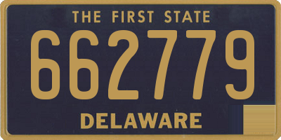 DE license plate 662779