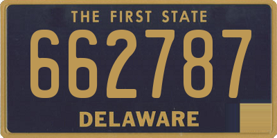 DE license plate 662787