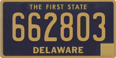 DE license plate 662803