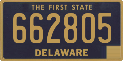 DE license plate 662805