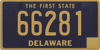 DE license plate 66281