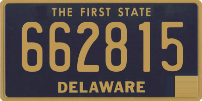DE license plate 662815