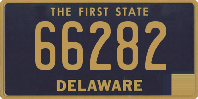 DE license plate 66282