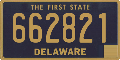 DE license plate 662821
