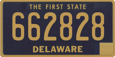 DE license plate 662828