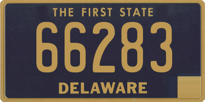 DE license plate 66283