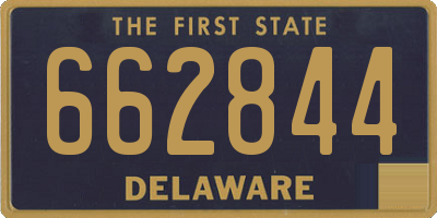 DE license plate 662844