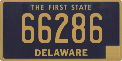 DE license plate 66286