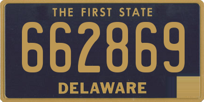 DE license plate 662869