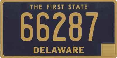 DE license plate 66287