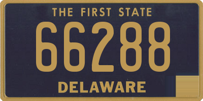 DE license plate 66288