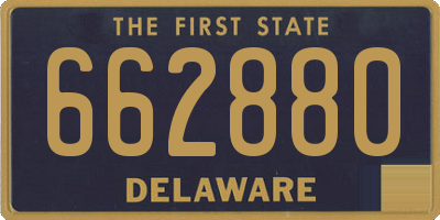 DE license plate 662880