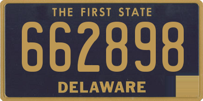 DE license plate 662898