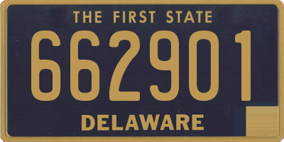 DE license plate 662901