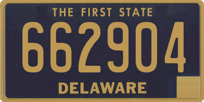 DE license plate 662904
