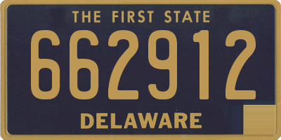 DE license plate 662912