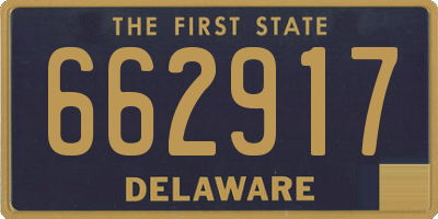 DE license plate 662917
