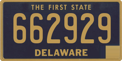 DE license plate 662929
