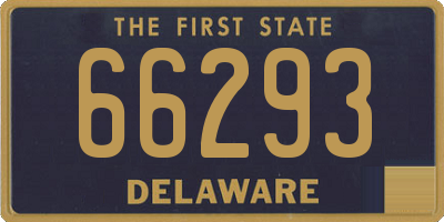 DE license plate 66293