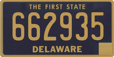 DE license plate 662935