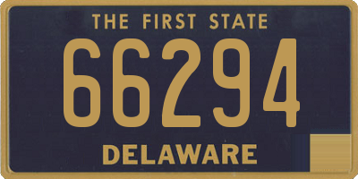 DE license plate 66294