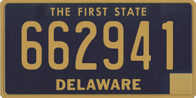 DE license plate 662941