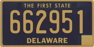 DE license plate 662951