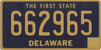 DE license plate 662965