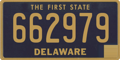 DE license plate 662979