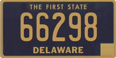 DE license plate 66298