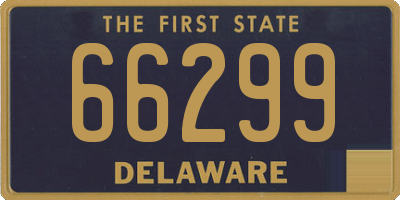 DE license plate 66299