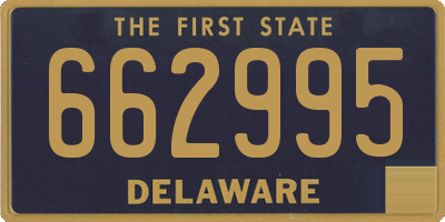 DE license plate 662995