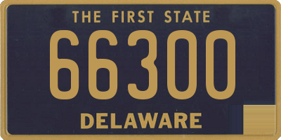 DE license plate 66300