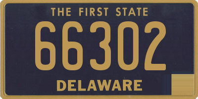 DE license plate 66302