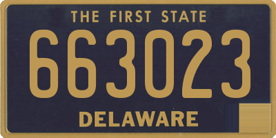 DE license plate 663023
