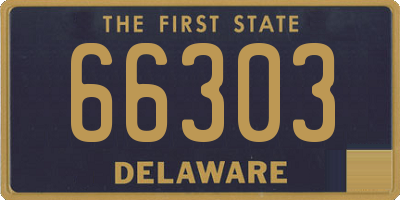 DE license plate 66303