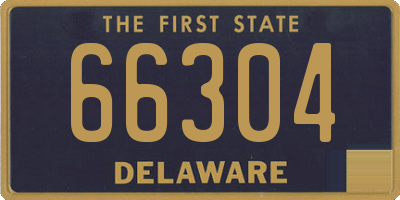 DE license plate 66304