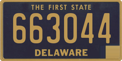 DE license plate 663044