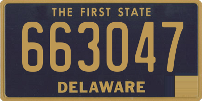 DE license plate 663047