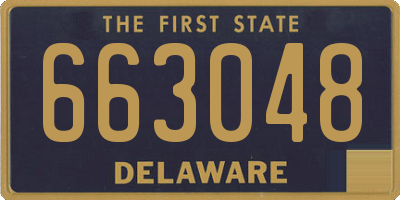 DE license plate 663048