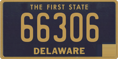 DE license plate 66306